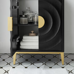 Beau Black 24" Wood Bathroom Vanity with Basin - Ornate Home