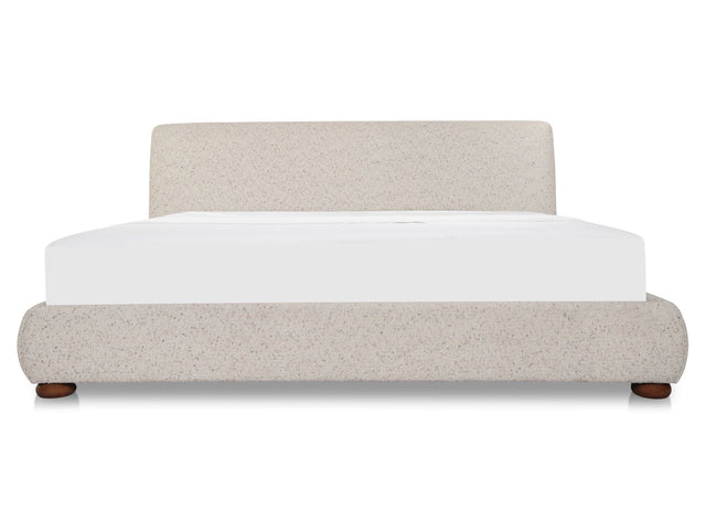 Beau Speckled Light Grey King Storage Bed - Ornate Home