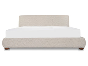 Beau Speckled Light Grey Queen Storage Bed - Ornate Home