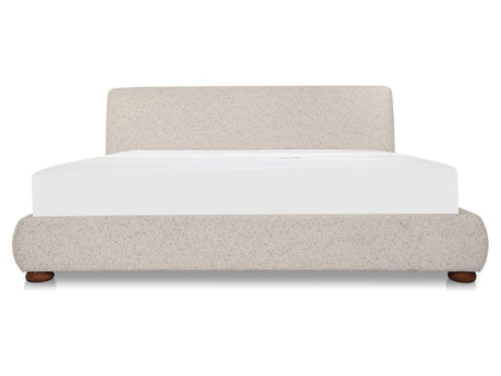 Beau Speckled Light Grey Queen Storage Bed - Ornate Home