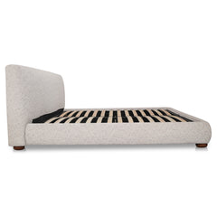 Beau Speckled Light Grey Queen Storage Bed - Ornate Home