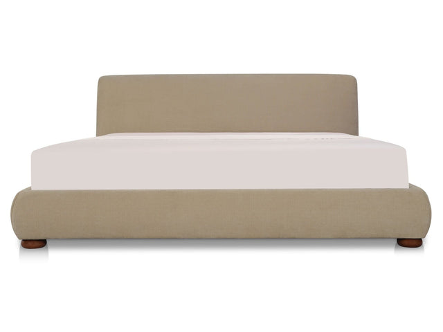 Beau Warm Beige King Storage Bed - Ornate Home