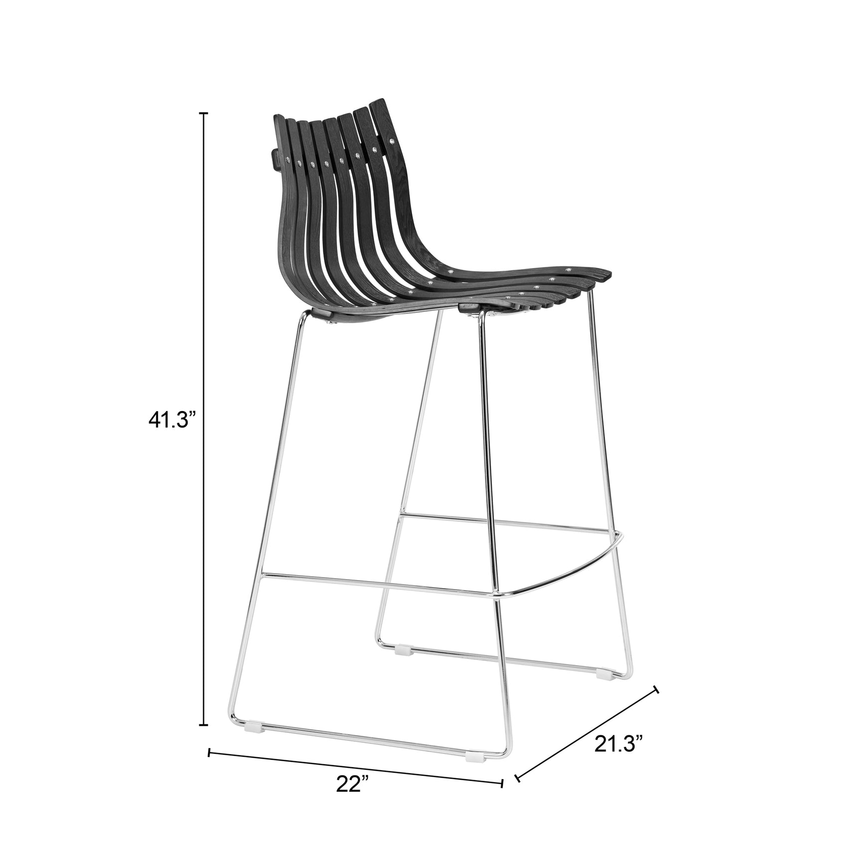 Beaufort Black Barstool (Set of 2)