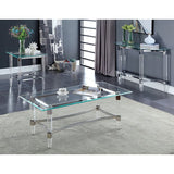 Beaumaris Clear/Chrome Coffee Table - Ornate Home