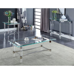 Beaumaris Clear/Chrome Coffee Table - Ornate Home