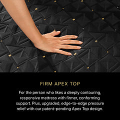 Beautyrest Black® Series Four 16" Black Hybrid Cal King Split Firm Apex Top Mattress - Ornate Home