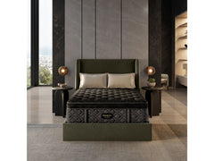 Beautyrest Black Series Four 17.5" Black Innerspring Full Medium Summit Pillow Top Mattress - Ornate Home