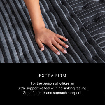 Beautyrest Black Series One 13.5" Black/Gray Innerspring Full Extra Firm Mattress - Ornate Home