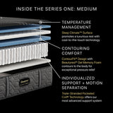 Beautyrest Black® Series One 13" Black Hybrid Twin XL Medium Mattress - Ornate Home