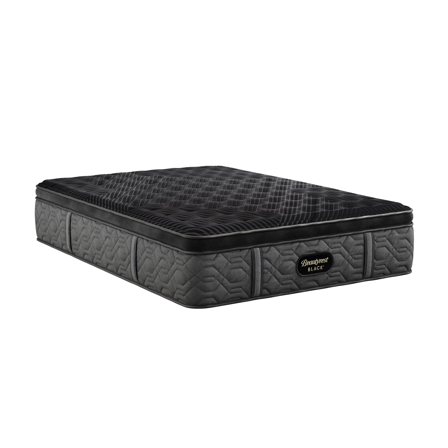 Beautyrest Black Series One 14.25" Black/Gray Innerspring Full Firm Pillow Top Mattress - Ornate Home