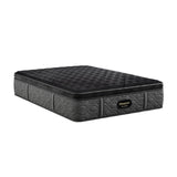 Beautyrest Black Series One 14.25" Black/Gray Innerspring Queen Firm Pillow Top Mattress - Ornate Home