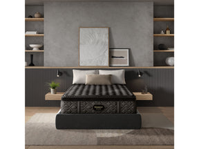 Beautyrest Black Series One 14.75" Black/Gray Innerspring Queen Medium Pillow Top Mattress - Ornate Home