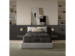 Beautyrest Black Series One 14" Black/Gray Innerspring Twin XL Plush Mattress - Ornate Home