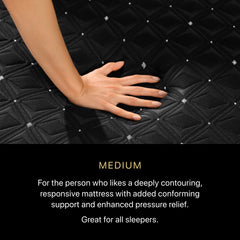 Beautyrest Black® Series Three 15" Black Hybrid King Medium Mattress - Ornate Home