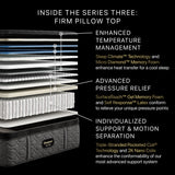 Beautyrest Black Series Three 16.5" Black Innerspring Twin XL Firm Pillow Top Mattress - Ornate Home