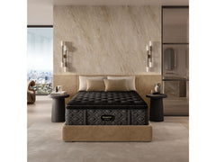 Beautyrest Black Series Three 16.75" Black Innerspring Cal King Split Plush Pillow Top Mattress - Ornate Home