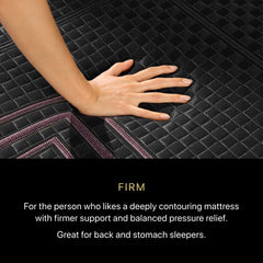 Beautyrest Black® Series Two 13.5" Black Hybrid King Firm Mattress - Ornate Home