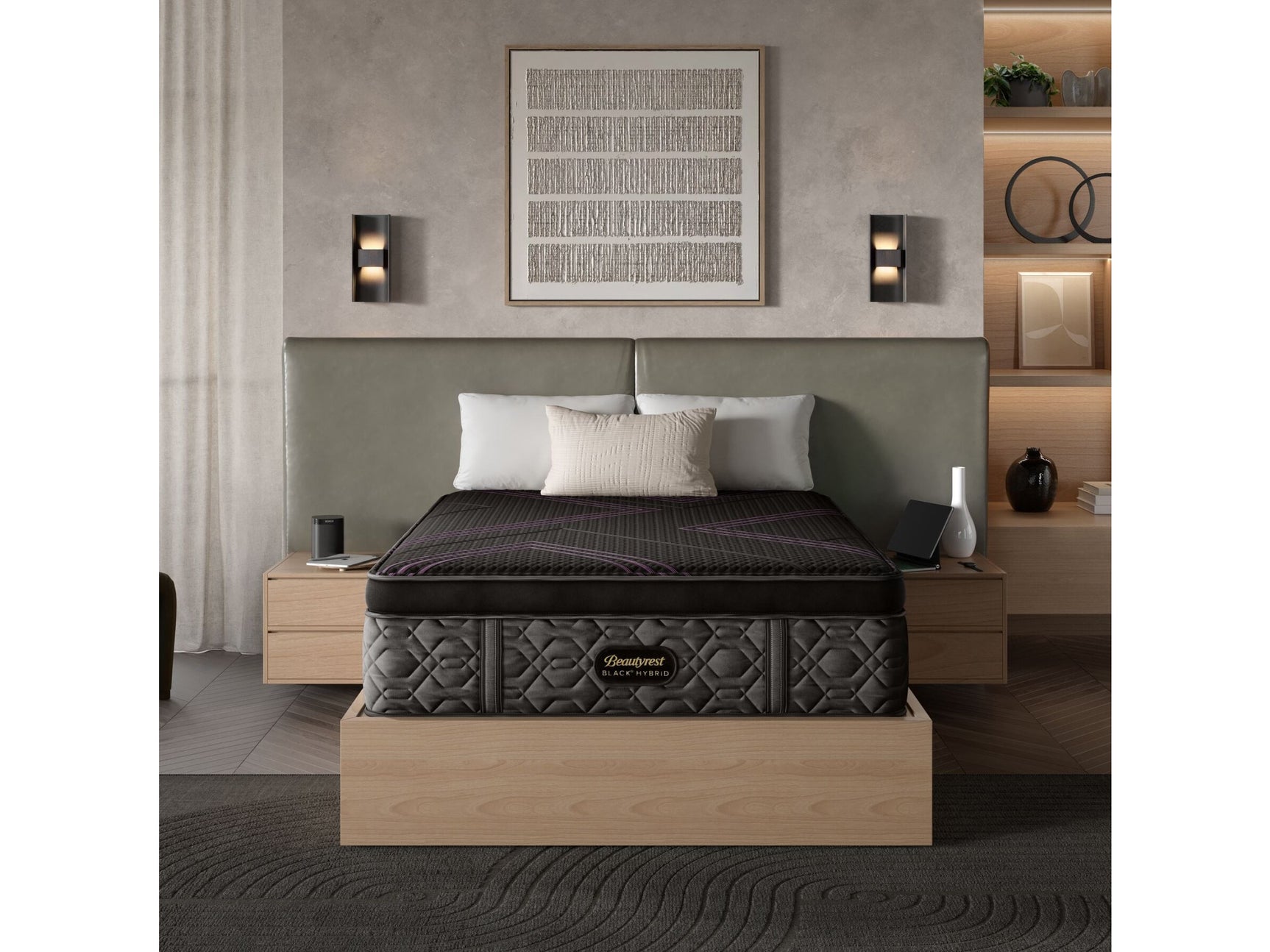 Beautyrest Black® Series Two 14.5" Black Hybrid California King Medium Apex Top Mattress - Ornate Home