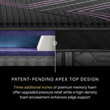 Beautyrest Black® Series Two 14.5" Black Hybrid Queen Medium Apex Top Mattress - Ornate Home