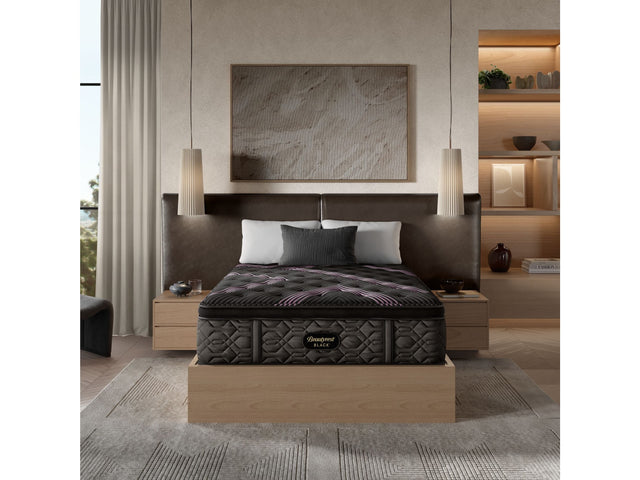 Beautyrest Black Series Two 16.25" Black Innerspring King Plush Pillow Top Mattress - Ornate Home