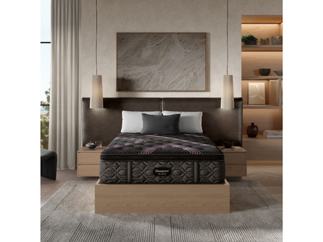 Beautyrest Black Series Two 16.25" Black Innerspring Twin XL Plush Pillow Top Mattress - Ornate Home