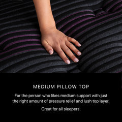 Beautyrest Black Series Two 16.5" Black Innerspring King Medium Pillow Top Mattress - Ornate Home