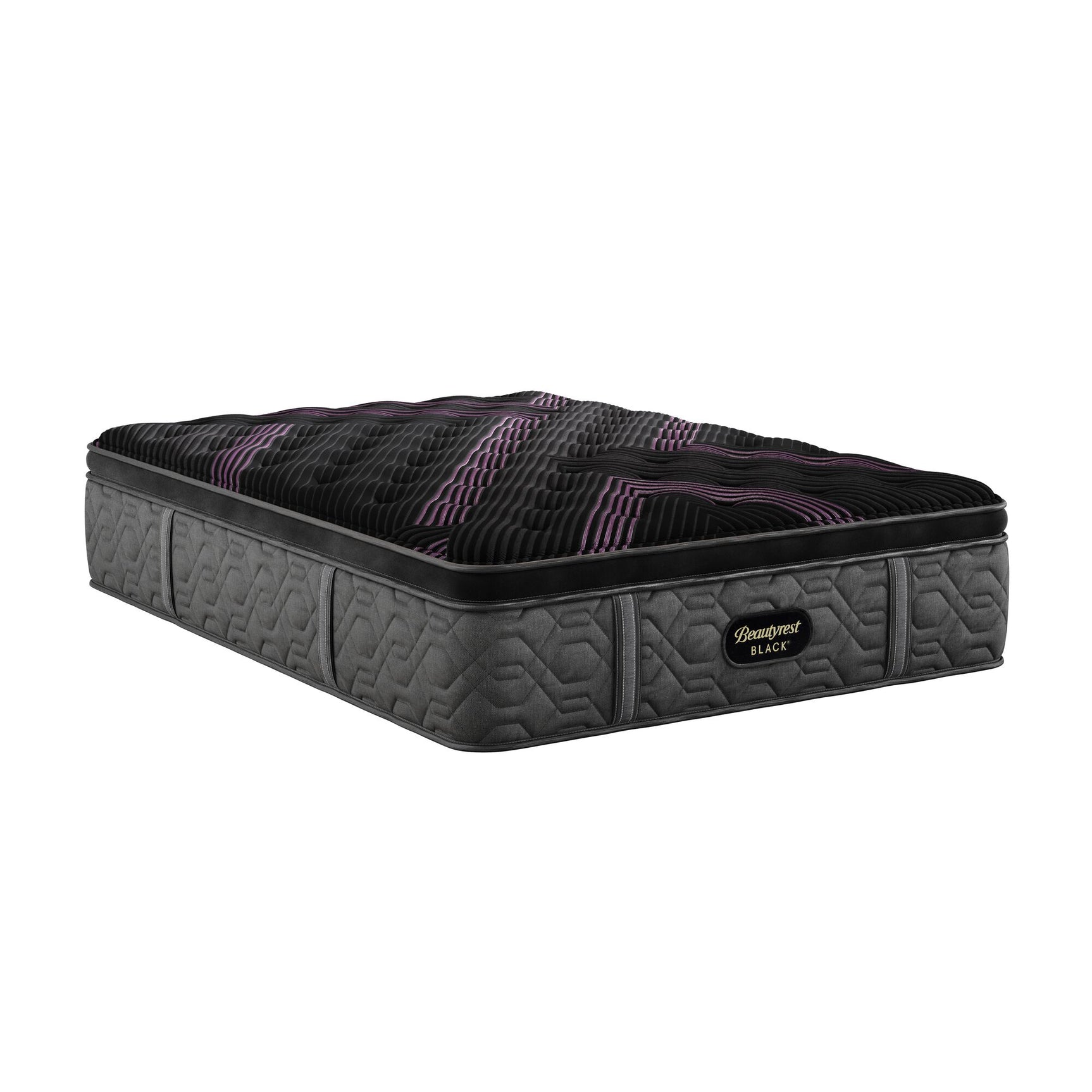 Beautyrest Black Series Two 16.5" Black Innerspring Twin XL Medium Pillow Top Mattress - Ornate Home