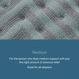 Beautyrest Level One Gray Innerspring Full Medium Mattress - Ornate Home