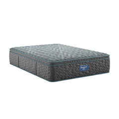 Beautyrest Level One Gray Innerspring King Medium Pillow Top Mattress - Ornate Home