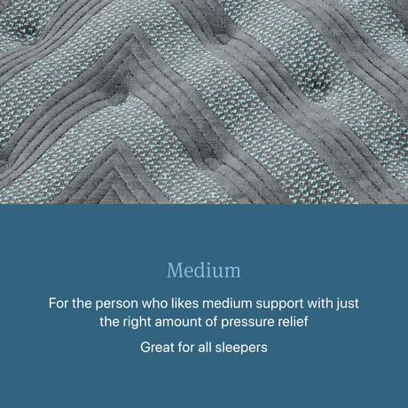 Beautyrest Level One Gray Innerspring Queen Medium Mattress - Ornate Home