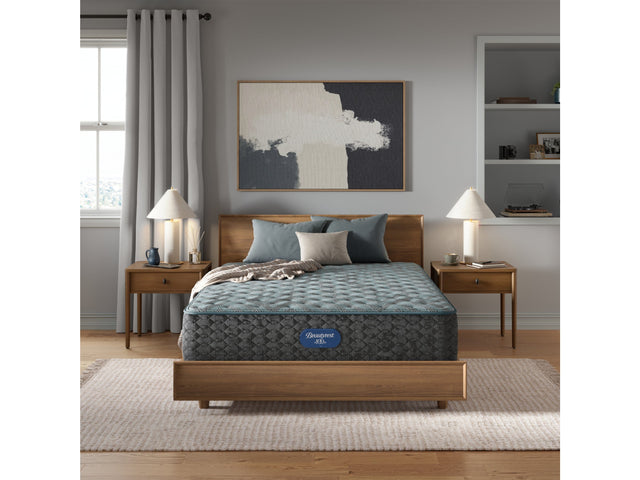 Beautyrest Level One Gray Innerspring Twin Firm Mattress - Ornate Home