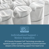 Beautyrest Level Two Gray Hybrid King Hybrid Medium Firm Mattress - Ornate Home