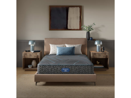 Beautyrest Level Two Gray Hybrid Queen Hybrid Medium Firm Mattress - Ornate Home