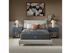 Beautyrest Level Two Gray Innerspring Cal King Extra Firm Mattress - Ornate Home