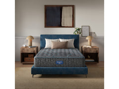 Beautyrest Level Two Gray Innerspring Cal King Plush Mattress - Ornate Home