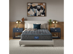 Beautyrest Level Two Gray Innerspring King Medium Mattress - Ornate Home