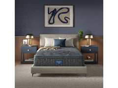 Beautyrest Level Two Gray Innerspring King Plush Pillow Top Mattress - Ornate Home