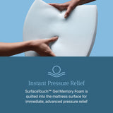 Beautyrest Level Two Gray Innerspring Queen Medium Firm Pillow Top Mattress - Ornate Home