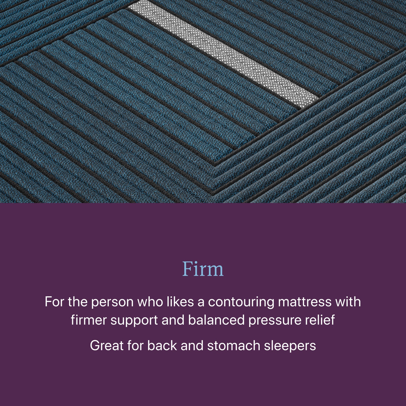 Beautyrest World Class Level Four Gray/Dark Blue Hybrid Full Firm Mattress - Ornate Home