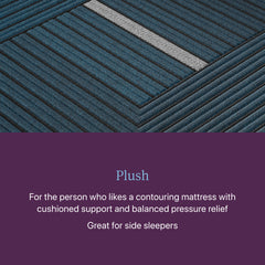 Beautyrest World Class Level Four Gray/Dark Blue Hybrid Queen Plush Mattress - Ornate Home