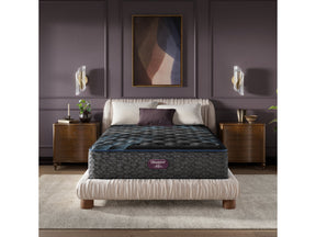 Beautyrest World Class Level Four Gray Innerspring Twin Plush Mattress - Ornate Home