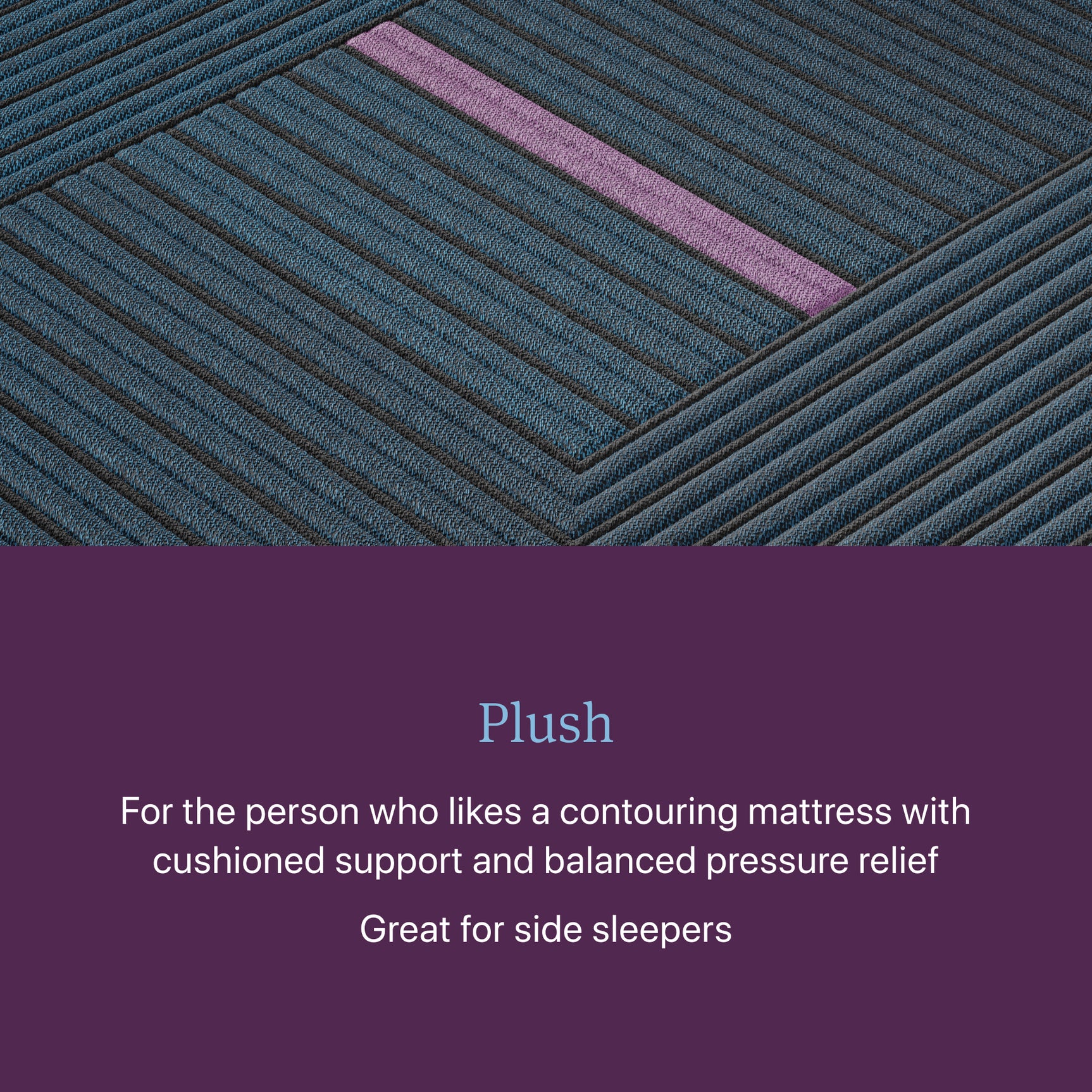 Beautyrest World Class Level Three Gray/Dark Blue Hybrid Queen Plush Mattress - Ornate Home