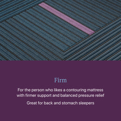Beautyrest World Class Level Three Gray/Dark Blue Hybrid Twin Firm Mattress - Ornate Home