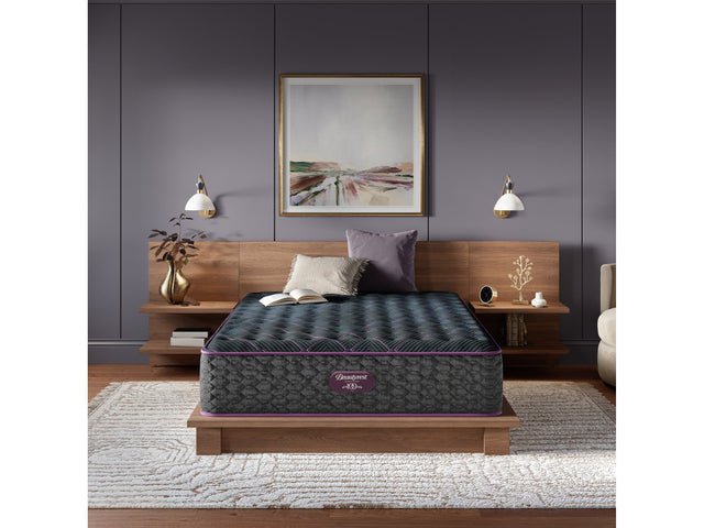 Beautyrest World Class Level Three Gray Innerspring King Medium Firm Mattress - Ornate Home
