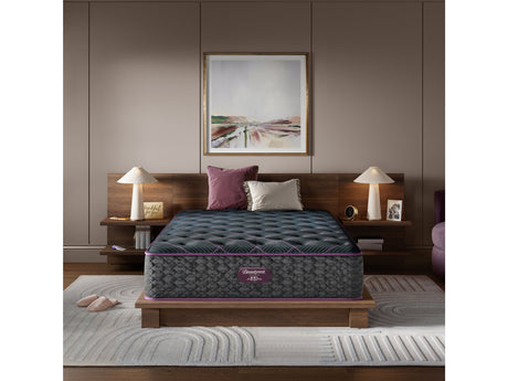 Beautyrest World Class Level Three Gray Innerspring King Plush Mattress - Ornate Home