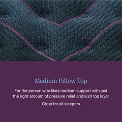 Beautyrest World Class Level Three Gray Innerspring Twin XL Medium Pillow Top Mattress - Ornate Home