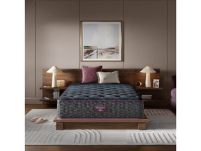 Beautyrest World Class Level Three Gray Innerspring Twin XL Plush Mattress - Ornate Home