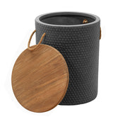 Beban Natural & Black Side Table - Ornate Home