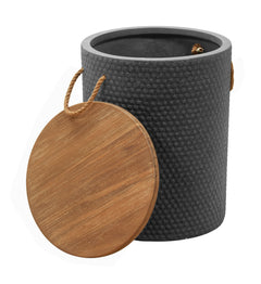 Beban Natural & Black Side Table - Ornate Home