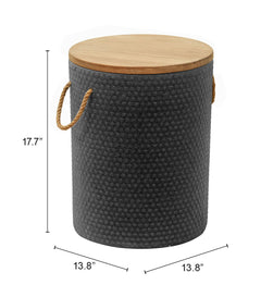 Beban Natural & Black Side Table - Ornate Home